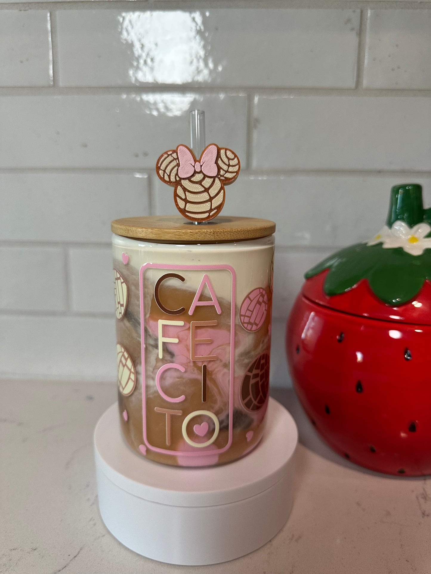 15 oz Glass w/ Handle